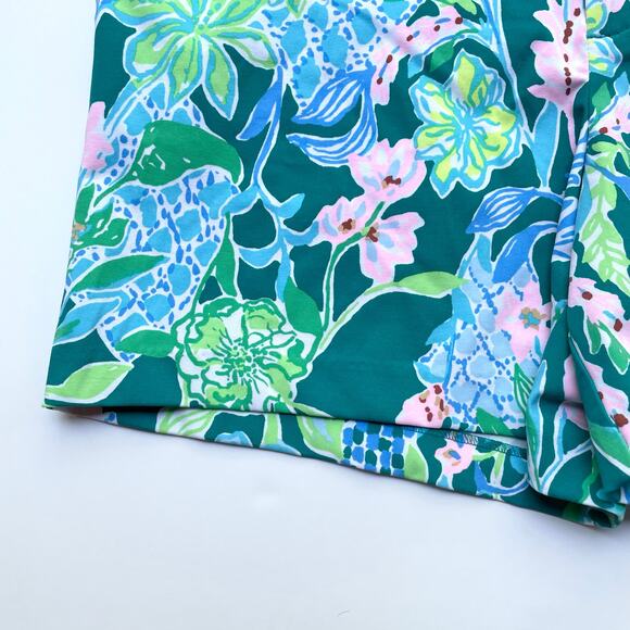 Lilly Pulitzer Callahan Short Mid Rise Hot on the Vine 5" Inseam Size 16 - Picture 4 of 10